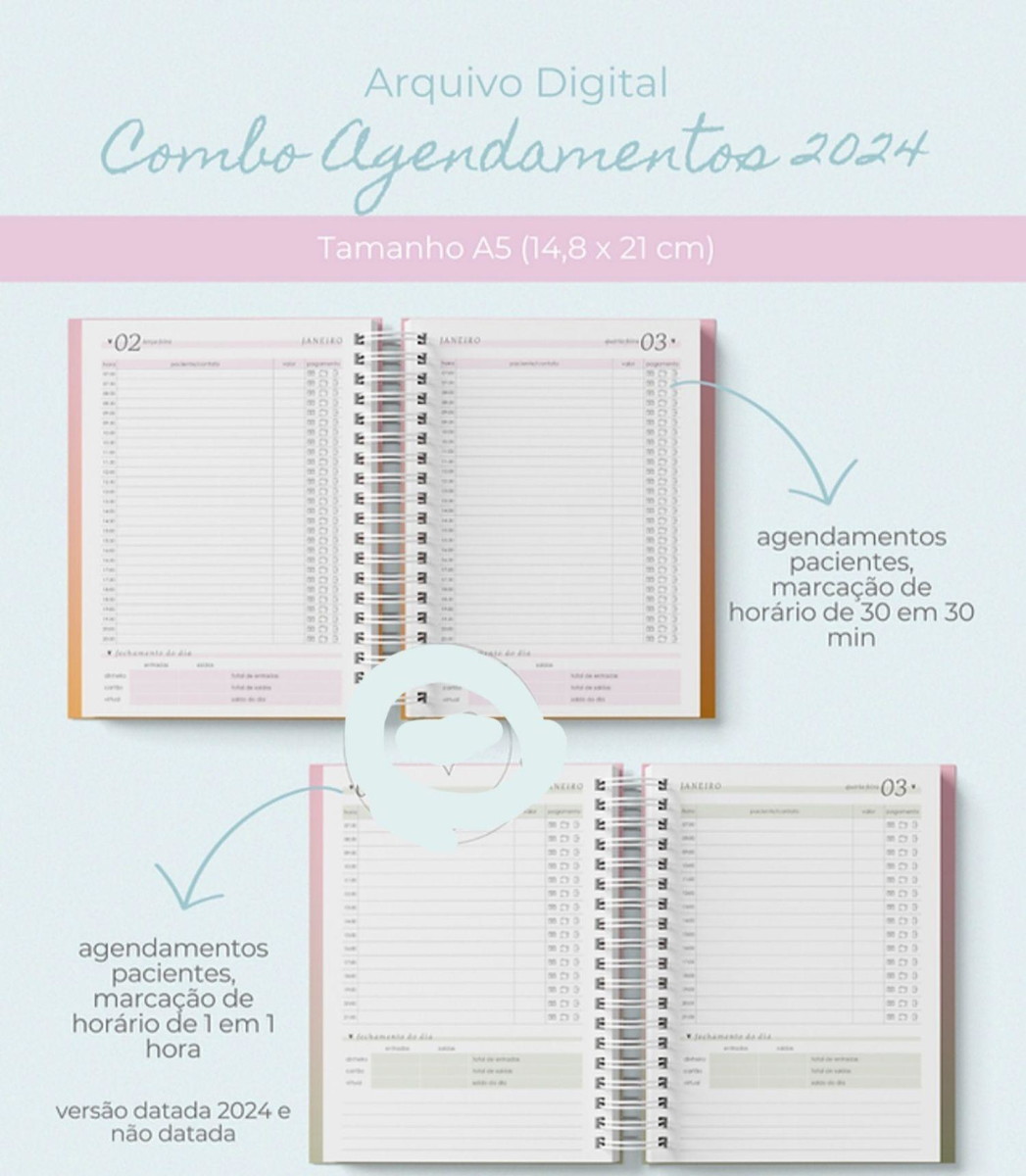 Kit Digital Combo Agendamentos 2024 - Imagem 4