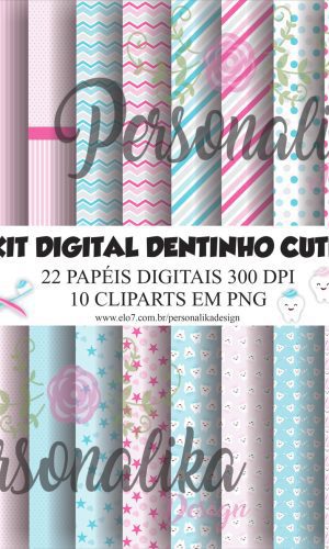 KIT DIGITAL DENTINHO CUTE