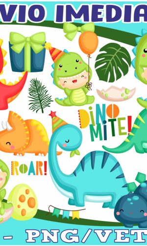 Kit Digital Dino Baby Cute