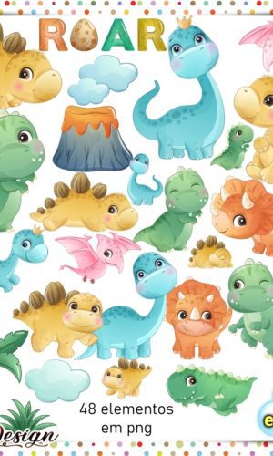 Kit Digital Dinossauro Baby #5
