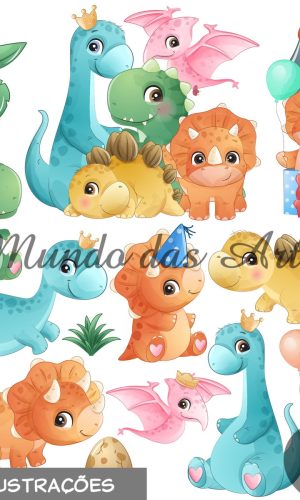 Kit Digital Dinossauro Baby + 2 Kits de Brinde!!!