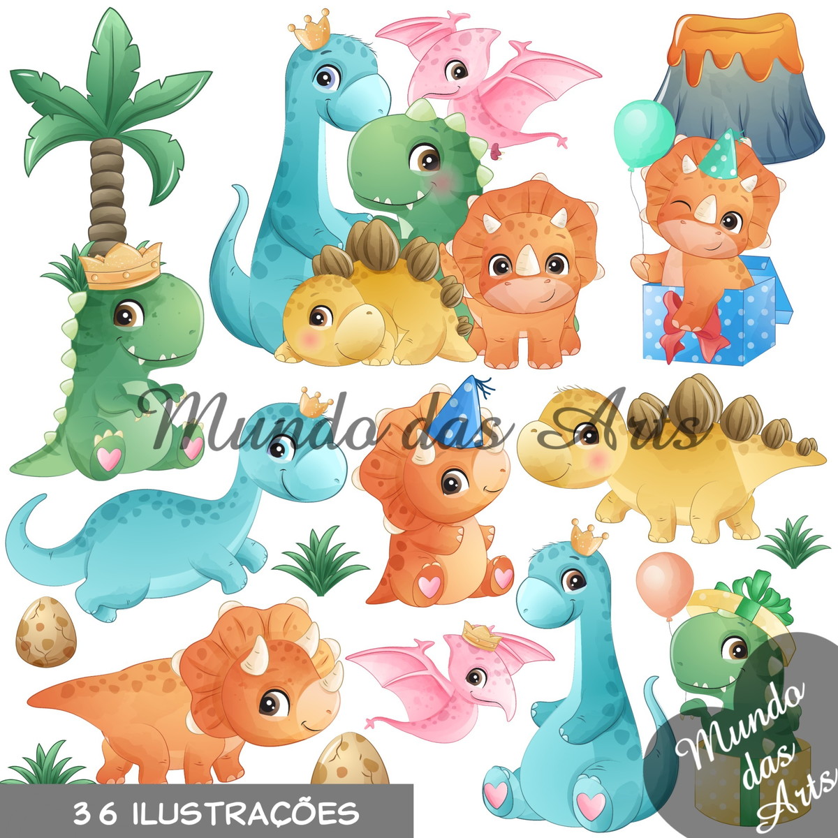 Kit Digital Dinossauro Baby + 2 Kits de Brinde!!!