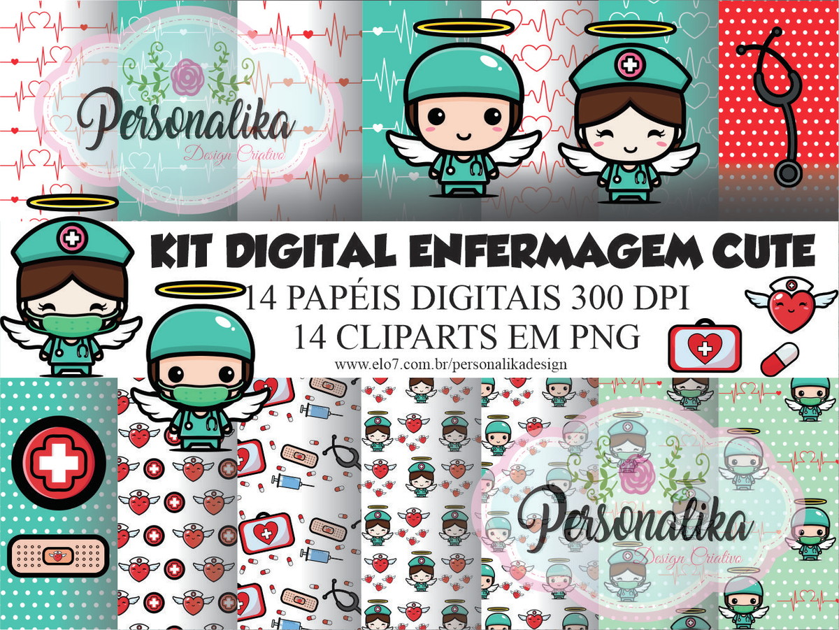 KIT DIGITAL ENFERMAGEM CUTE
