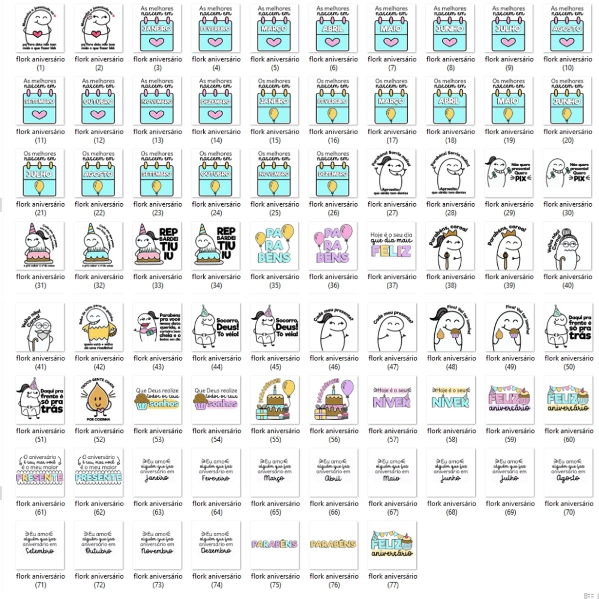 Kit Digital Flork Aniversário - Imagem 3