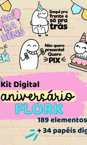 Kit Digital Flork Aniversário