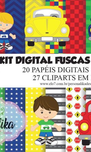 Kit Digital Fuscas Coloridos