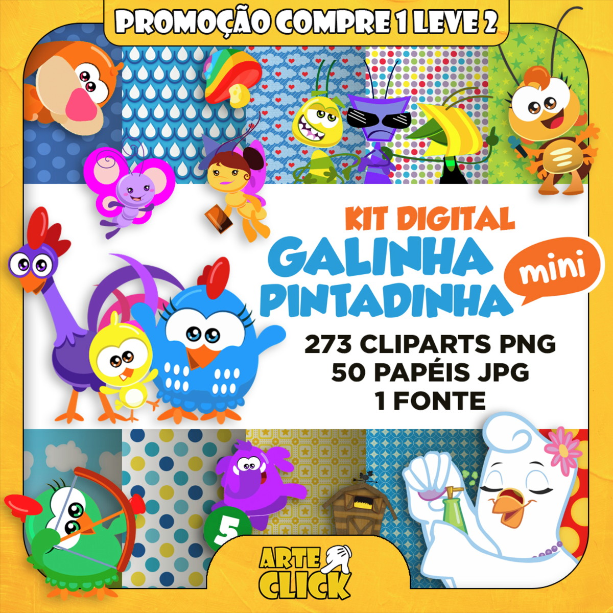 Kit Digital Galinha Pintadinha Mini