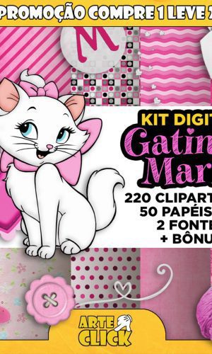 Kit Digital Gatinha Marie