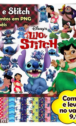 Kit Digital Lilo e Stitch