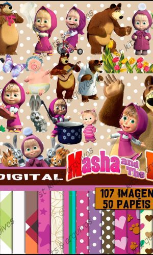 Kit Digital Masha e o Urso