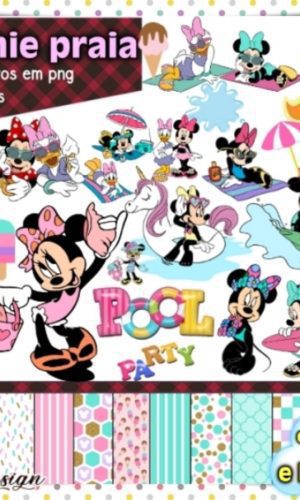 Kit Digital Minnie Praia
