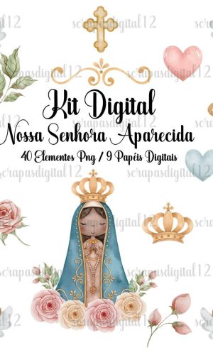 Kit Digital - Nossa Senhora Aparecida Aquarela