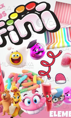 Kit Digital Png Bala Fini (pague 1 Leve 3)