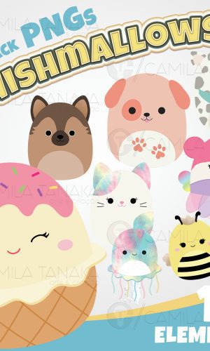 Kit Digital Png Squishmallows (pague 1 Leve 3)