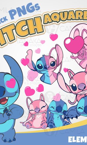 Kit Digital Png Stitch Aquarela 3 (pague 1 Leve 3)