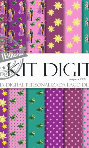 Kit Digital Princesa Rapunzel