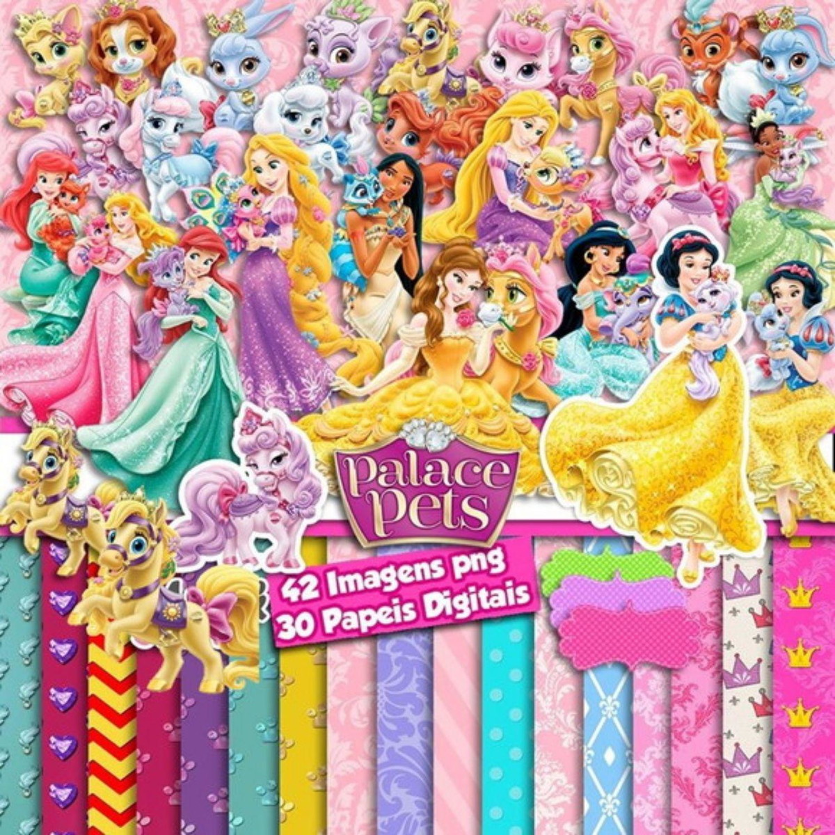 kit Digital Princesas Disney PNG - Scrapbook
