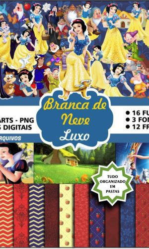 Kit Digital Scrapbook BRANCA DE NEVE LUXO