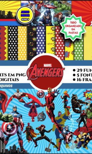 Kit Digital Scrapbook VINGADORES