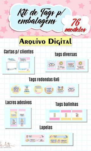 Kit Digital Tags para Embalagens