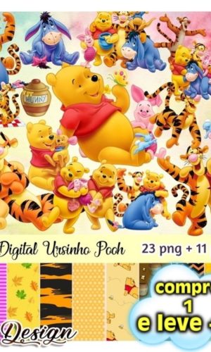 Kit Digital Ursinho Pooh