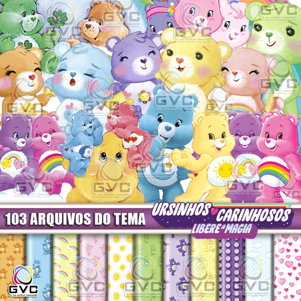 kit Digital Ursinhos Carinhosos