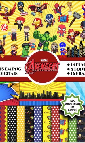 Kit Digital VINGADORES CUTE