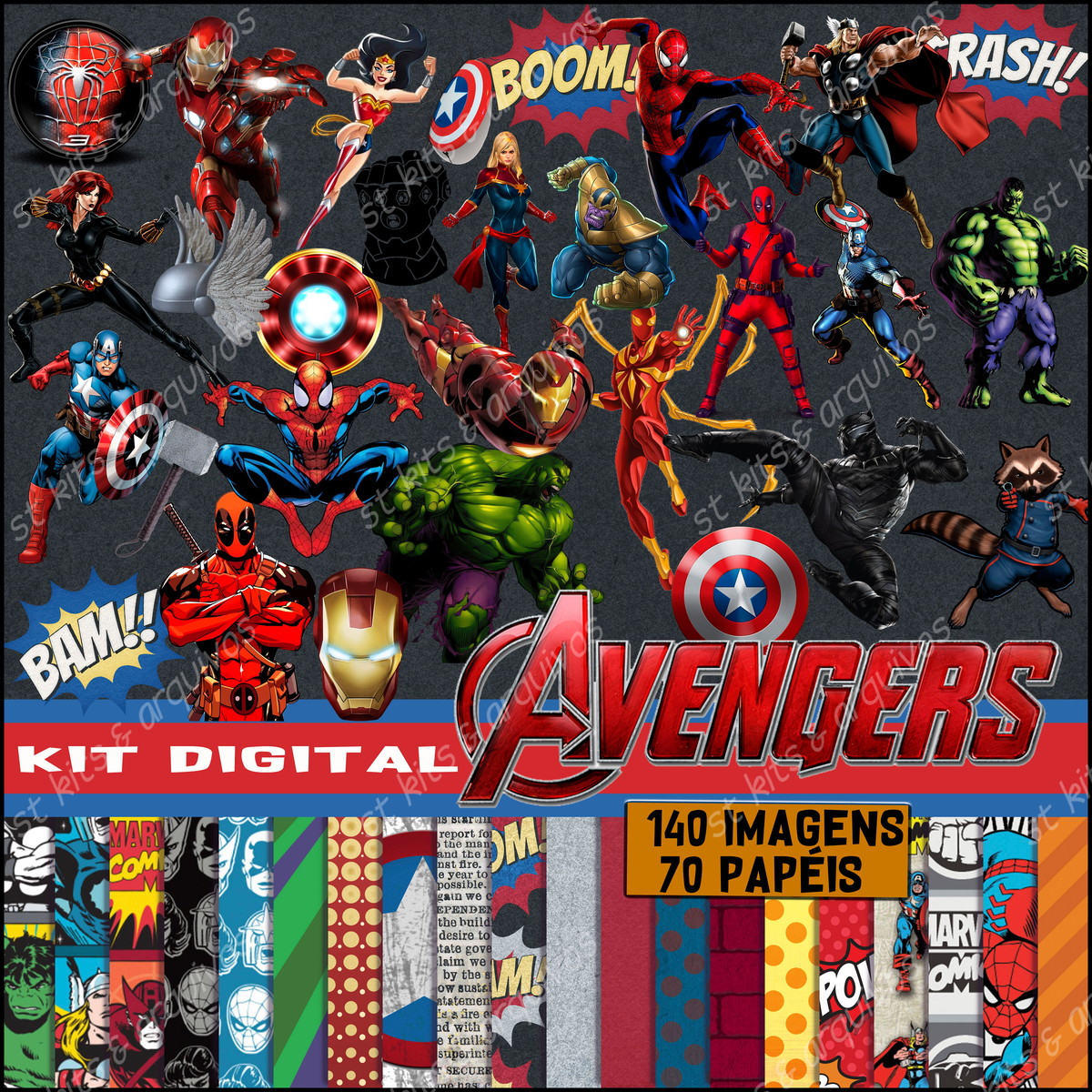Kit Digital Vingadores