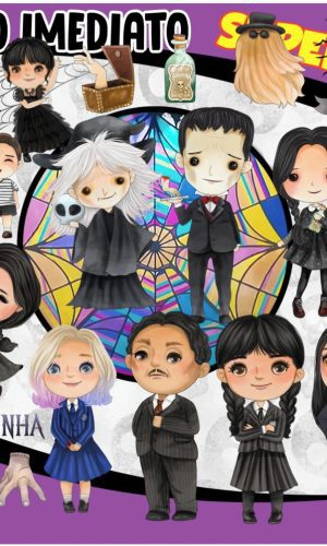 Kit Digital Wandinha Cute