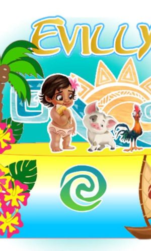 M95-topo De Bolo Moana Baby