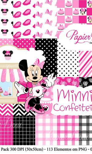 Kit Digital Minnie Confeiteira