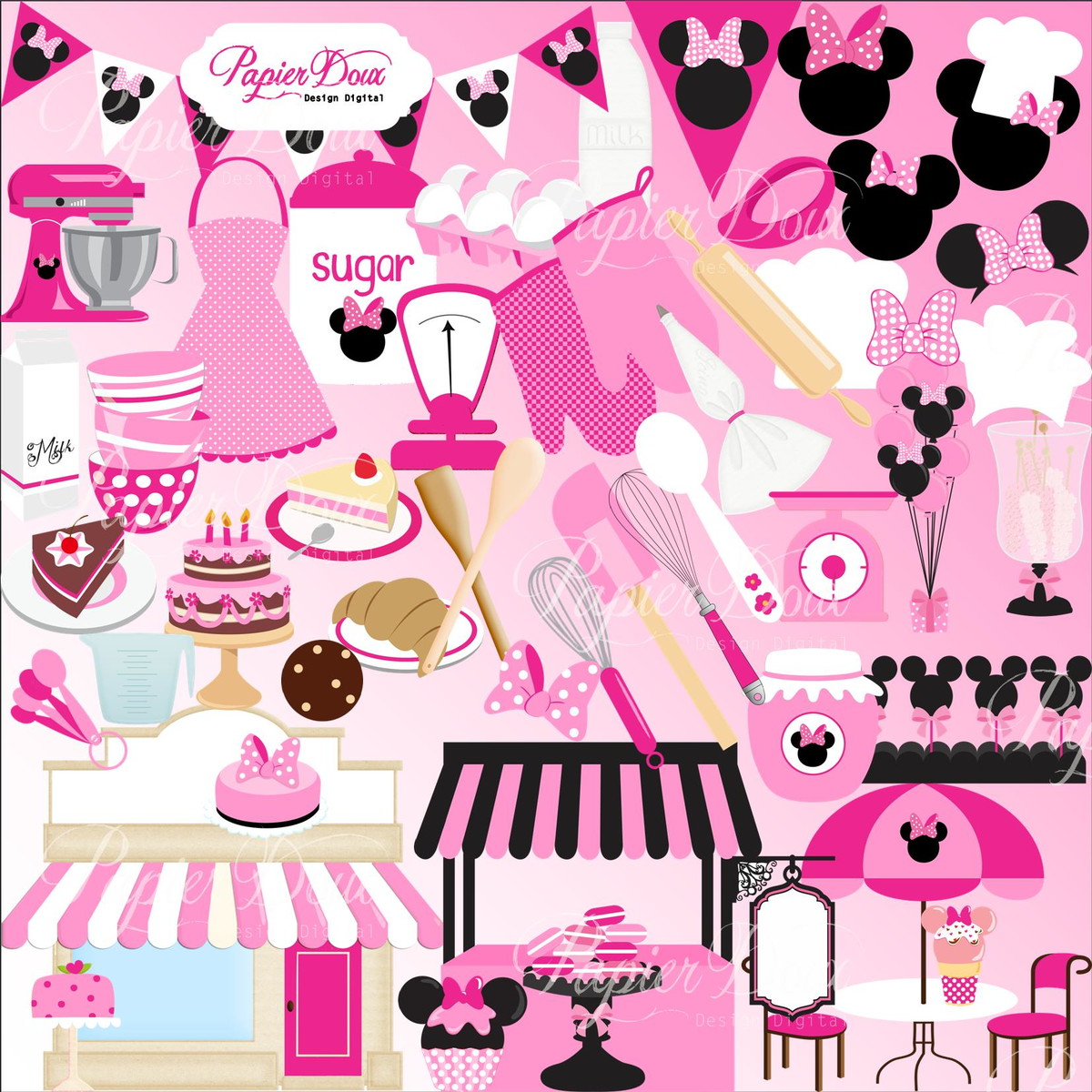 Kit Digital Minnie Confeiteira - Imagem 2