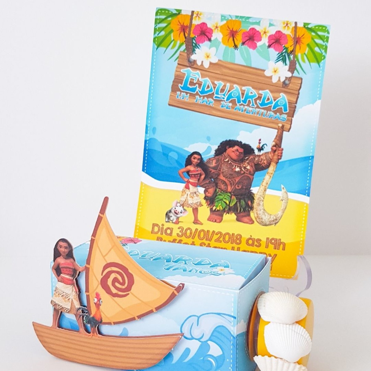 Moana - Artes Studio, pdf e Png para Festas - 1503 - Imagem 4