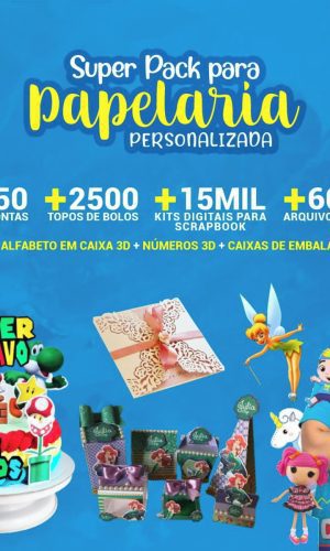 PACK DIGITAL ARQUIVO DE CORTE E TOPO DE BOLO