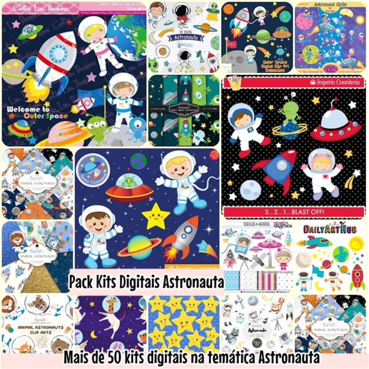 Pack Kits Digitais Astronauta