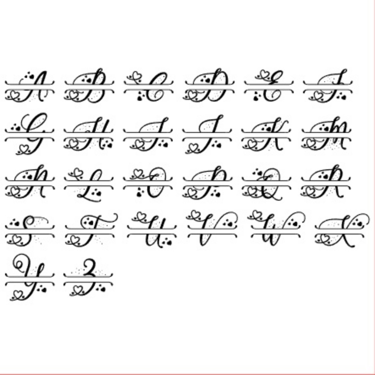 Pack Monogramas para Balão Bubble - Arquivo Digital Studio - Imagem 2