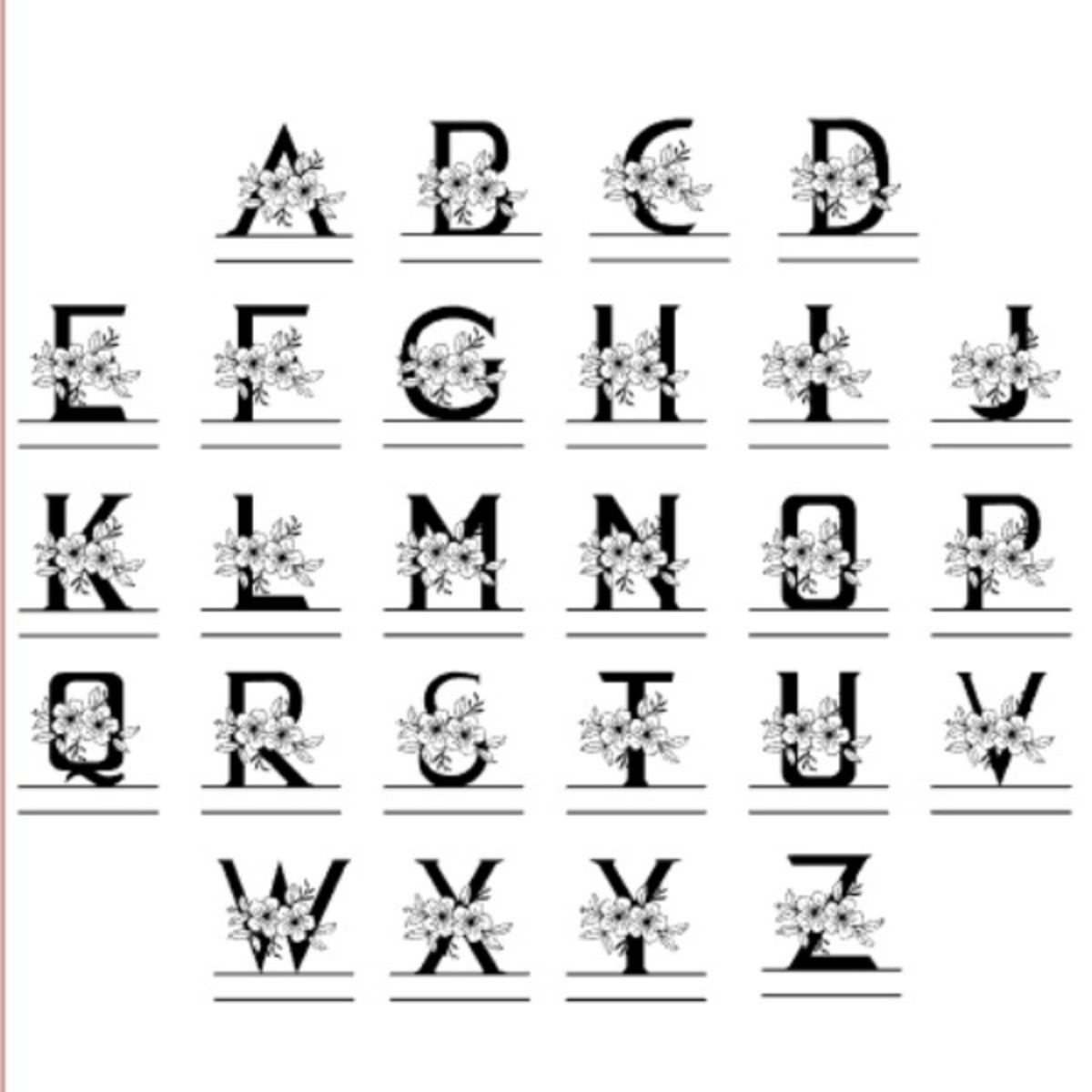 Pack Monogramas para Balão Bubble - Arquivo Digital Studio - Imagem 5