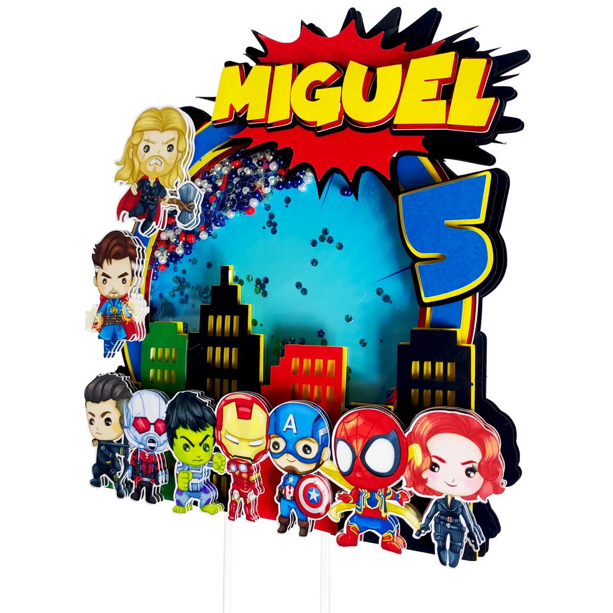 Pague 1 e Leve 2 Topo Bolo Vingadores Arquivo de Corte