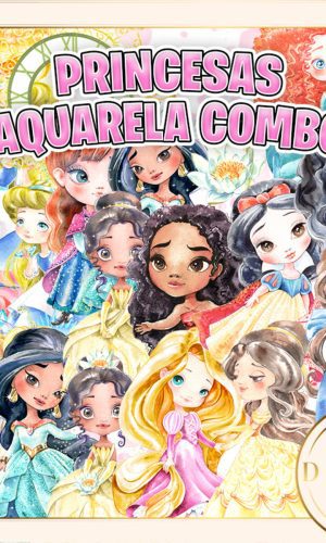 Princesas Aquarela Combo Kit Digital