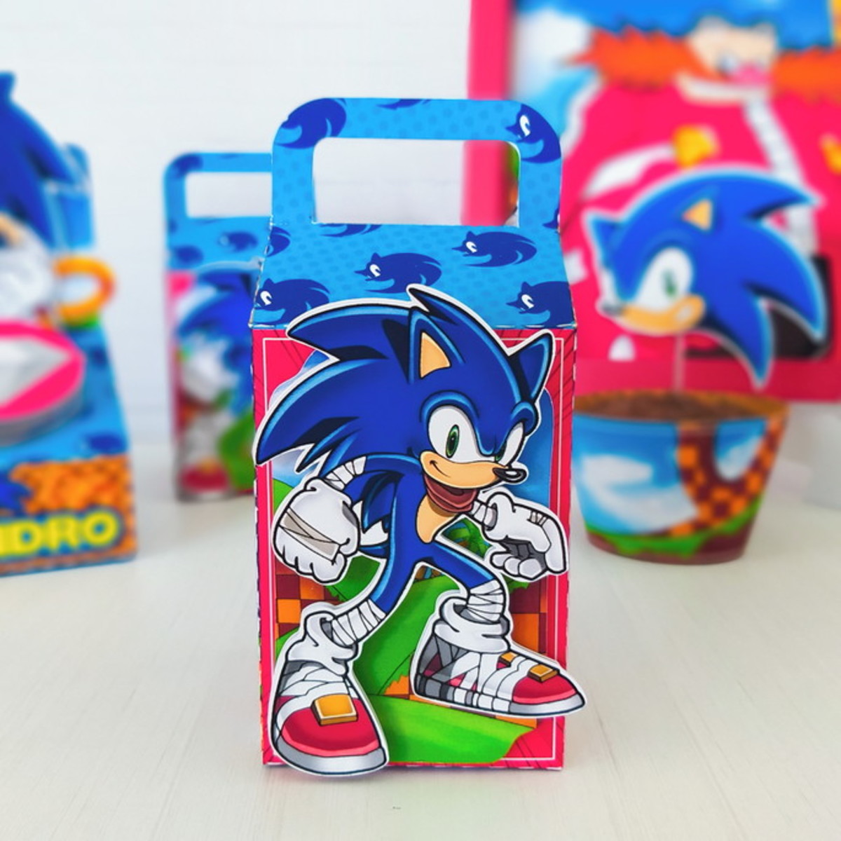 Sonic - Arquivos de Corte Studio e pdf + Fotos 524 - Imagem 2