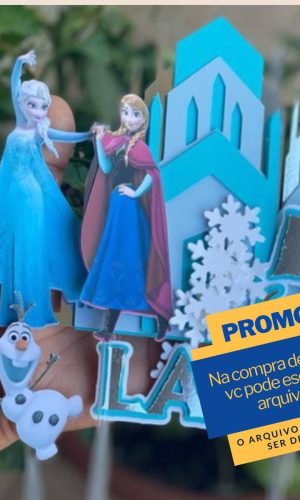 Studio/pdf Arquivo de Corte Topo de Bolo Frozen -008