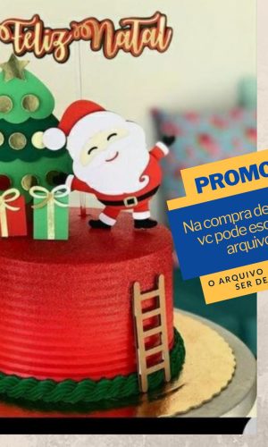 Studio/pdf Arquivo de Corte Topo de Bolo Natal -049