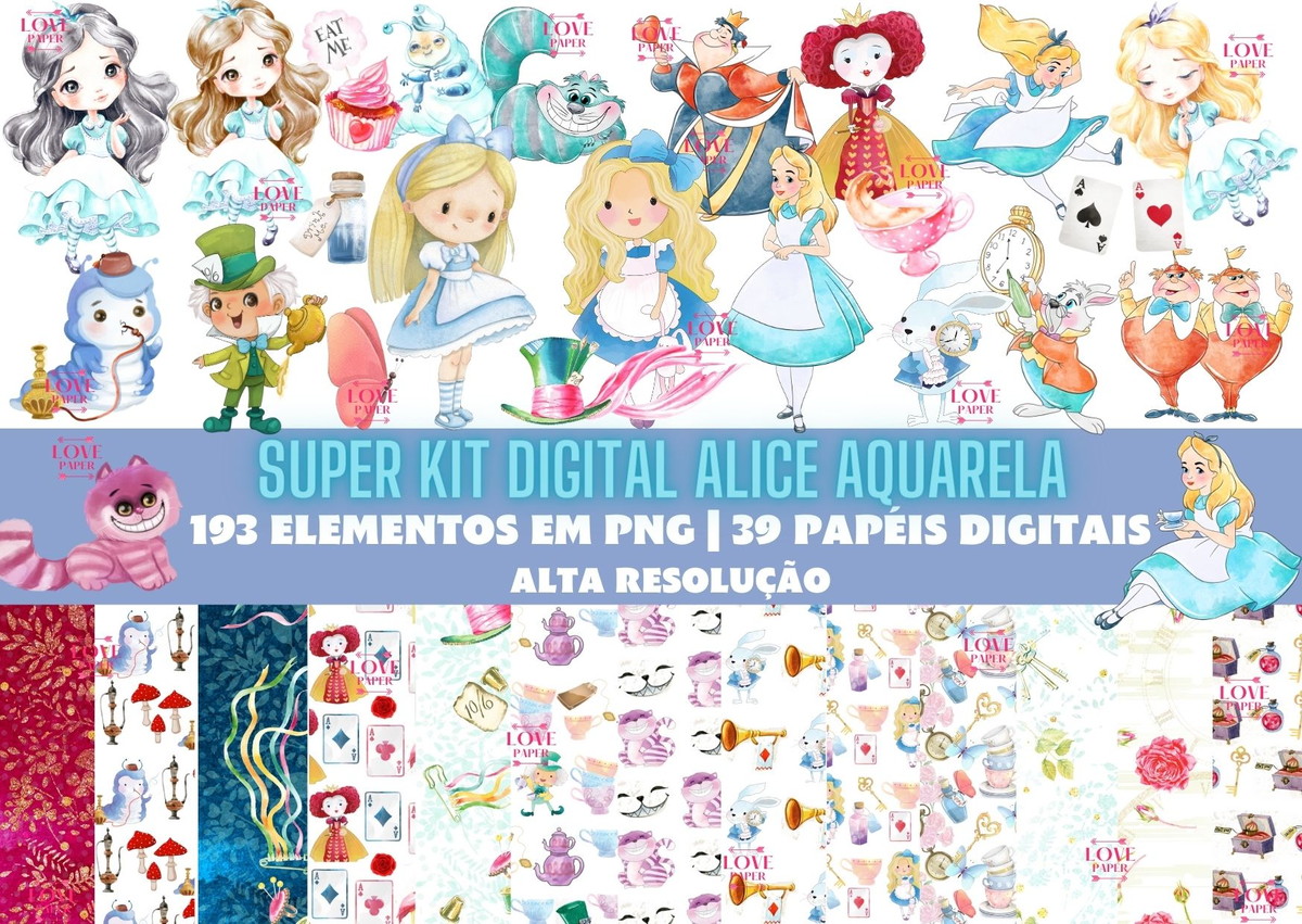 Super Kit Digital Alice Aquarela