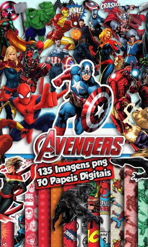 Super Kit Digital Vingadores Marvel