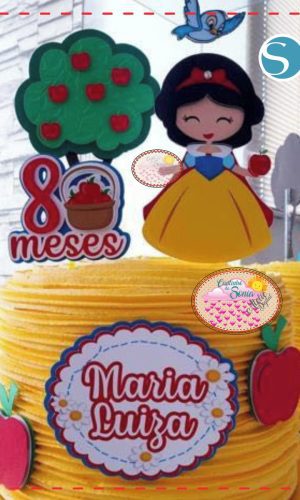TOPO BRANCA DE NEVE PERSONALIZADO CAMADAS - 1488 STUDIO
