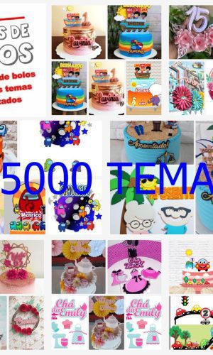 Topo de Bolo 5000 Temas Arquivo Digital