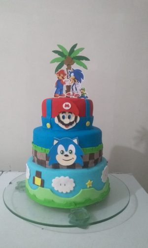 TOPO DE BOLO ARQUIVO DE CORTE SUPER MARIO E FENIX ROSTOS