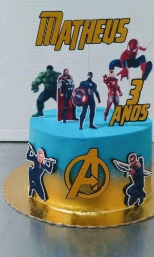Arquivo de Corte Avengers Topo de Bolo