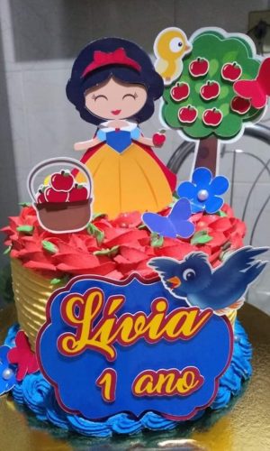 Arquivo de Corte Topo de Bolo Branca de Neve - Studio
