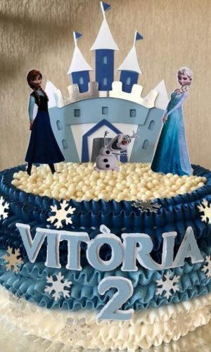 Topo de Bolo Camadas - Frozen - Artes Studio 1701